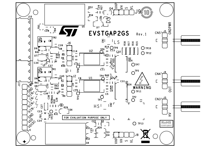 Location Circuit - STMicroelectronics EVSTGAP2GS Demonstration Board